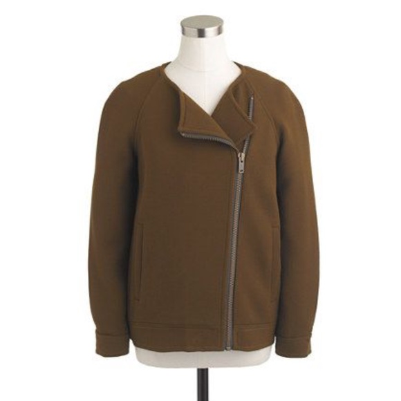 J. Crew Jackets & Blazers - J. Crew Double Cloth Moto Jacket